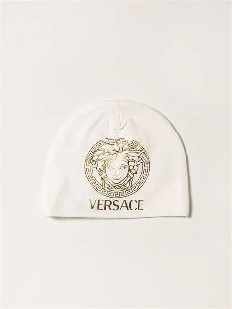 versace beanie white|Versace hats for men.